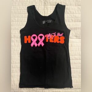 Hooter girl uniform rare breast cancer tank top